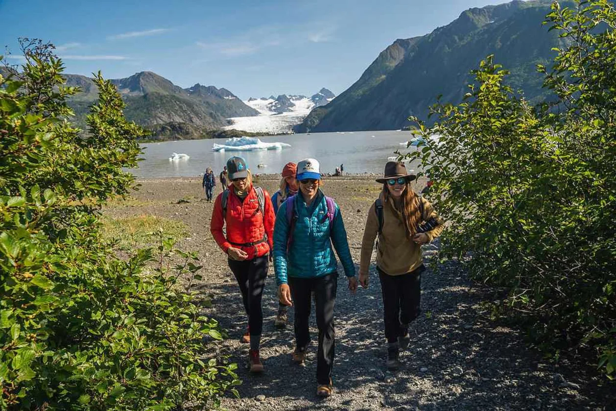 Kachemak Bay Wilderness Lodge hikers